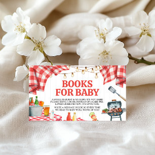 BBQ Baby Shower Book Request Insert