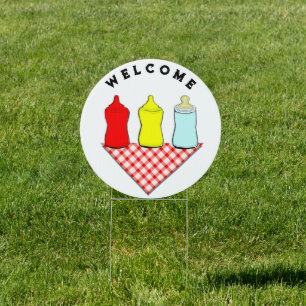 BBQ Baby Shower Decor Sign