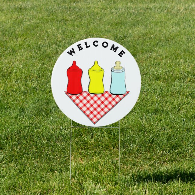 BBQ Baby Shower Decor Sign (Insitu)