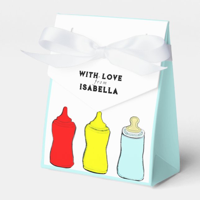 BBQ Baby Shower Favor Boxes (Front Side)