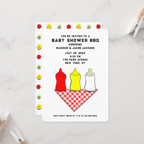 BBQ Baby Shower Invitation