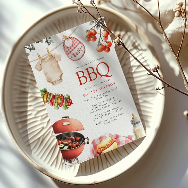 BBQ Baby shower Invitation (Creator Uploaded)