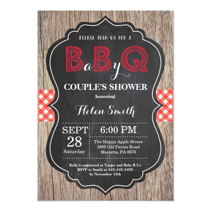 backyard baby shower invitations
