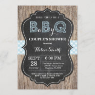 BBQ Baby Shower Invitation Baby Q Backyard Boy