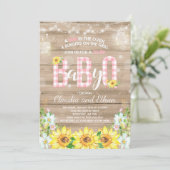 BBQ Baby Shower Invitation Baby Q Couples Shower (Standing Front)