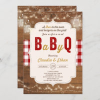 BBQ Baby Shower Invitation Baby Q Couples Shower