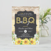BBQ Baby Shower Invitation Baby Q Couples Shower (Standing Front)
