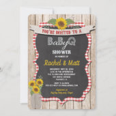 BBQ Baby Shower invitation Baby-Q picnic invite (Front)