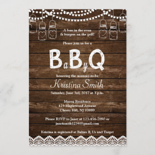 BBQ Baby Shower Invitation - Babyq Baby Shower