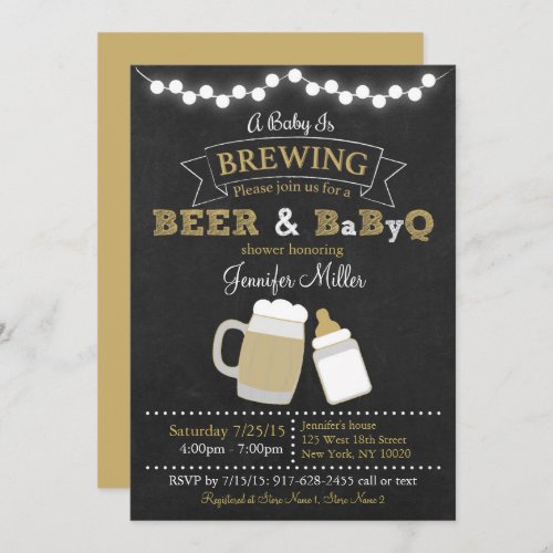 BBQ Baby Shower Invitations