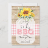 BBQ Baby Shower Sunflower Baby Q Couples Shower Invitation (Front)