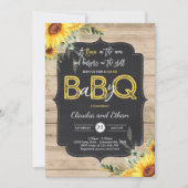 BBQ Baby Shower Sunflower Baby Q Couples Shower Invitation (Front)