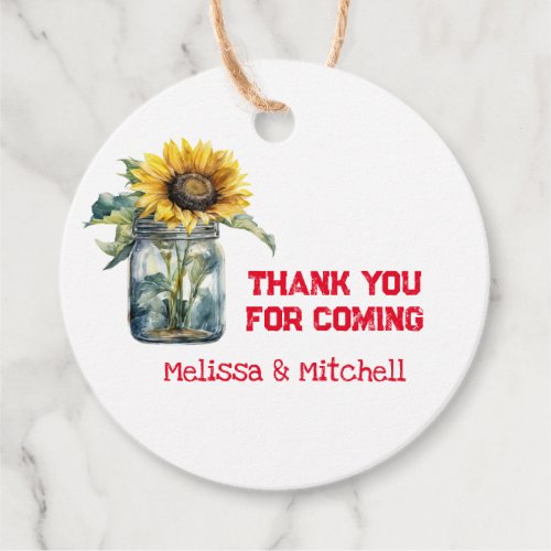 BBQ Baby Shower thank you favor tags
