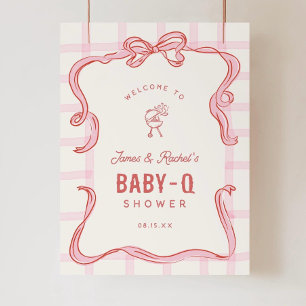 Bbq Baby Shower Welcome Sign Couples Shower Sign