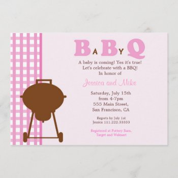 Bbq Babyq Baby Shower Invitation by Petit_Prints at Zazzle