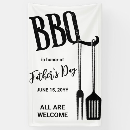 BBQ Backyard Party Banner