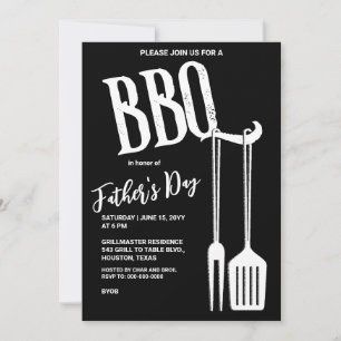 BBQ Backyard Party Invitation