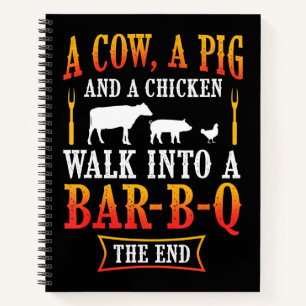 BBQ Barbecue Bbq Joke Gift Grill Master Chef Notebook