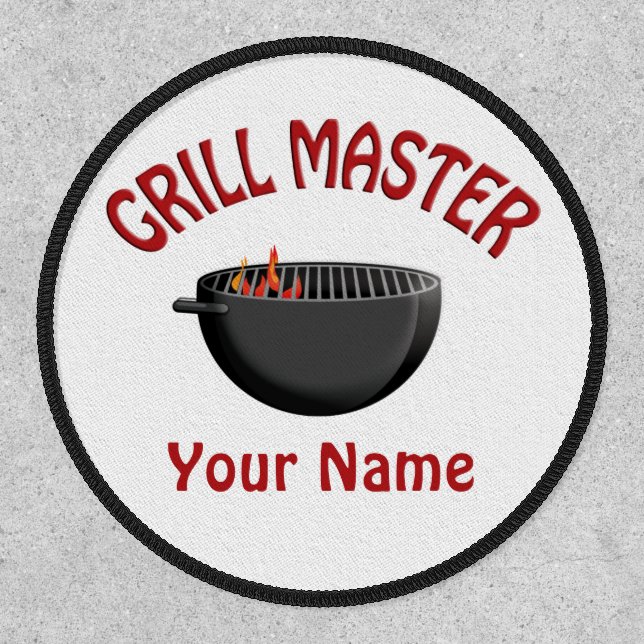 BBQ Barbecue Grill Master Patch (Front)