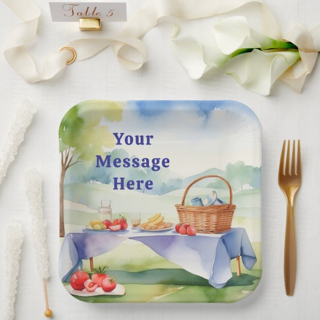 Bbq Barbecue Party  Paper Plates (Wedding)