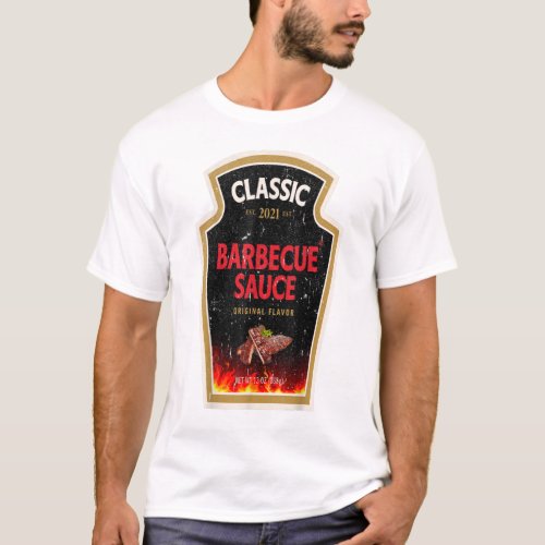 BBQ Barbecue Sauce Grill Halloween Costume Ketchup T_Shirt