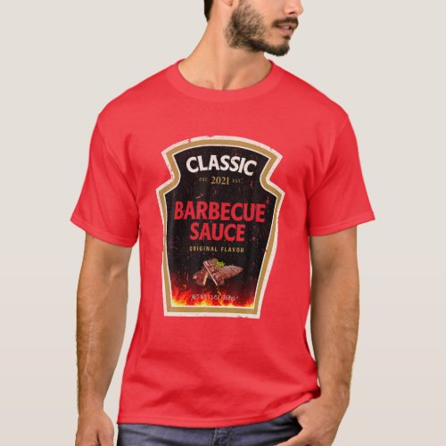 BBQ Barbecue Sauce Grill Halloween Costume Ketchup T_Shirt