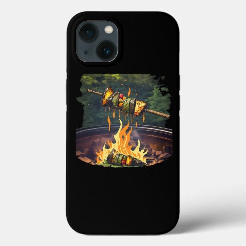 BBQ Barbeque Pork Meat Skewers Outdoor Grilling Ca iPhone 13 Case