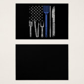 BBQ | BBQ Grill Pork With USA Flag Cooking Chef (Front & Back)