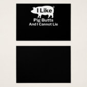 BBQ | BBQ I Like Pig Butts And I Cannot Lie (Front & Back)
