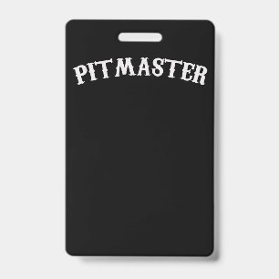 BBQ BBQ Pitmaster Chef Dad Fars Day Badge