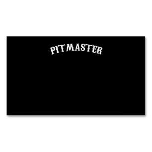 BBQ BBQ Pitmaster Chef Dad Fars Day Business Card Magnet