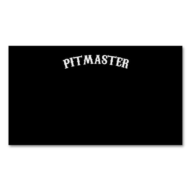 BBQ | BBQ Pitmaster Chef Dad Fars Day Business Card Magnet (Front)