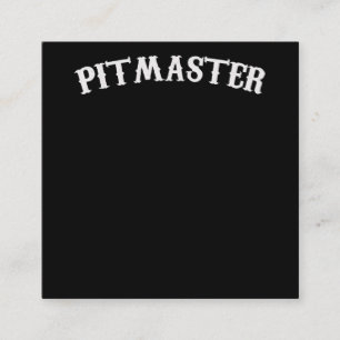 BBQ BBQ Pitmaster Chef Dad Fars Day Square Business Card