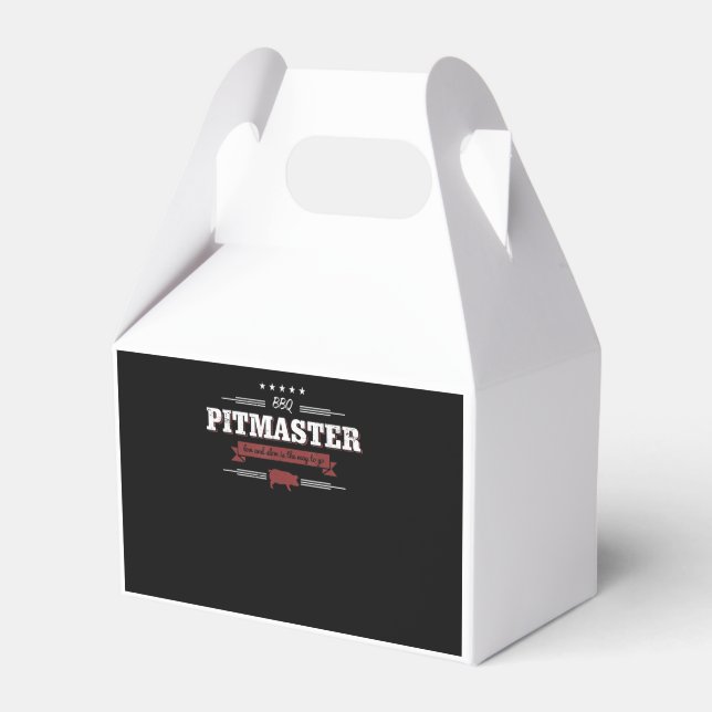 BBQ | BBQ Pitmaster Low And Slow Is Way To Funny Favor Boxes (Front Side)