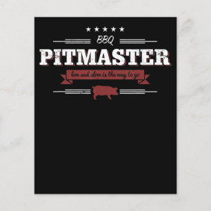 BBQ   BBQ Pitmaster Low And Slow Is Way To Funny Flyer