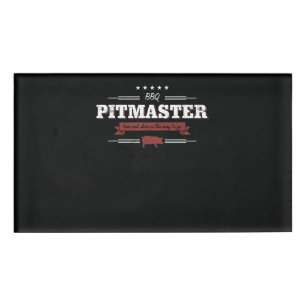 BBQ BBQ Pitmaster Low And Slow Is Way To Funny Name Tag