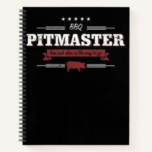 BBQ   BBQ Pitmaster Low And Slow Is Way To Funny Notebook