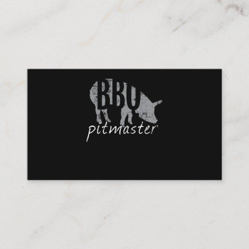 BBQ  BBQ Pitmaster Pig Grilling Grill Fars Day Appointment Card