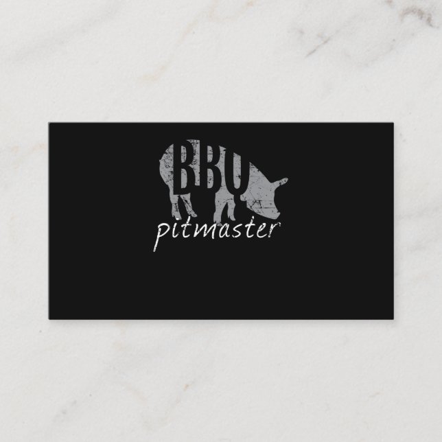 BBQ | BBQ Pitmaster Pig Grilling Grill Fars Day Loyalty Card (Front)