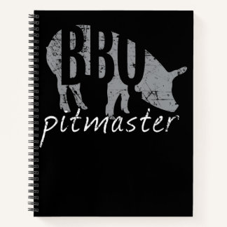 BBQ | BBQ Pitmaster Pig Grilling Grill Fars Day Notebook