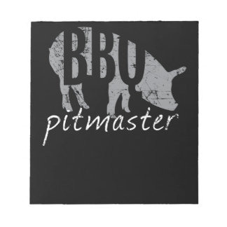 BBQ | BBQ Pitmaster Pig Grilling Grill Fars Day Notepad