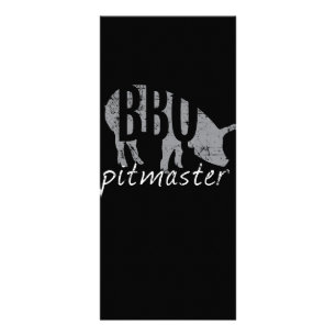 BBQ BBQ Pitmaster Pig Grilling Grill Fars Day Rack Card