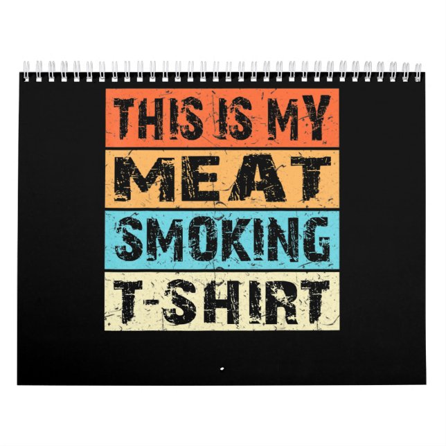 BBQ | BBQ Smoker  This Is My Meat Smoking Gift Calendar (Cover)