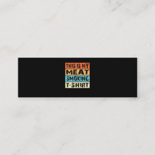 BBQ   BBQ Smoker  This Is My Meat Smoking Gift Mini Business Card