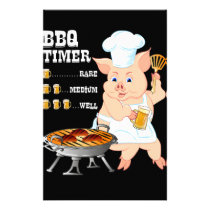 BBQ | BBQ Timer Pig Grill Barbecue Beer Lover Men Flyer