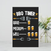 BBQ | BBQ Timer Rare Medium Well Beer Drinker (Standing Front)