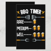 BBQ | BBQ Timer Rare Medium Well Beer Drinker (Front/Back)