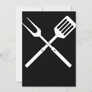 BBQ BBQ Utensils novelty BBQ Grill Tools Holiday Card