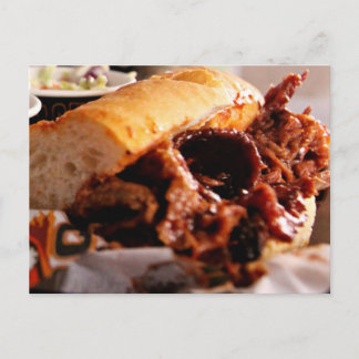 BBQ Beef Brisket Sandwich Postcard