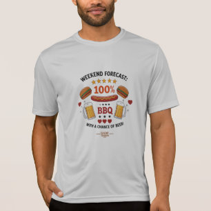 BBQ & Beer Athletic T-Shirt   Weekend Grill
